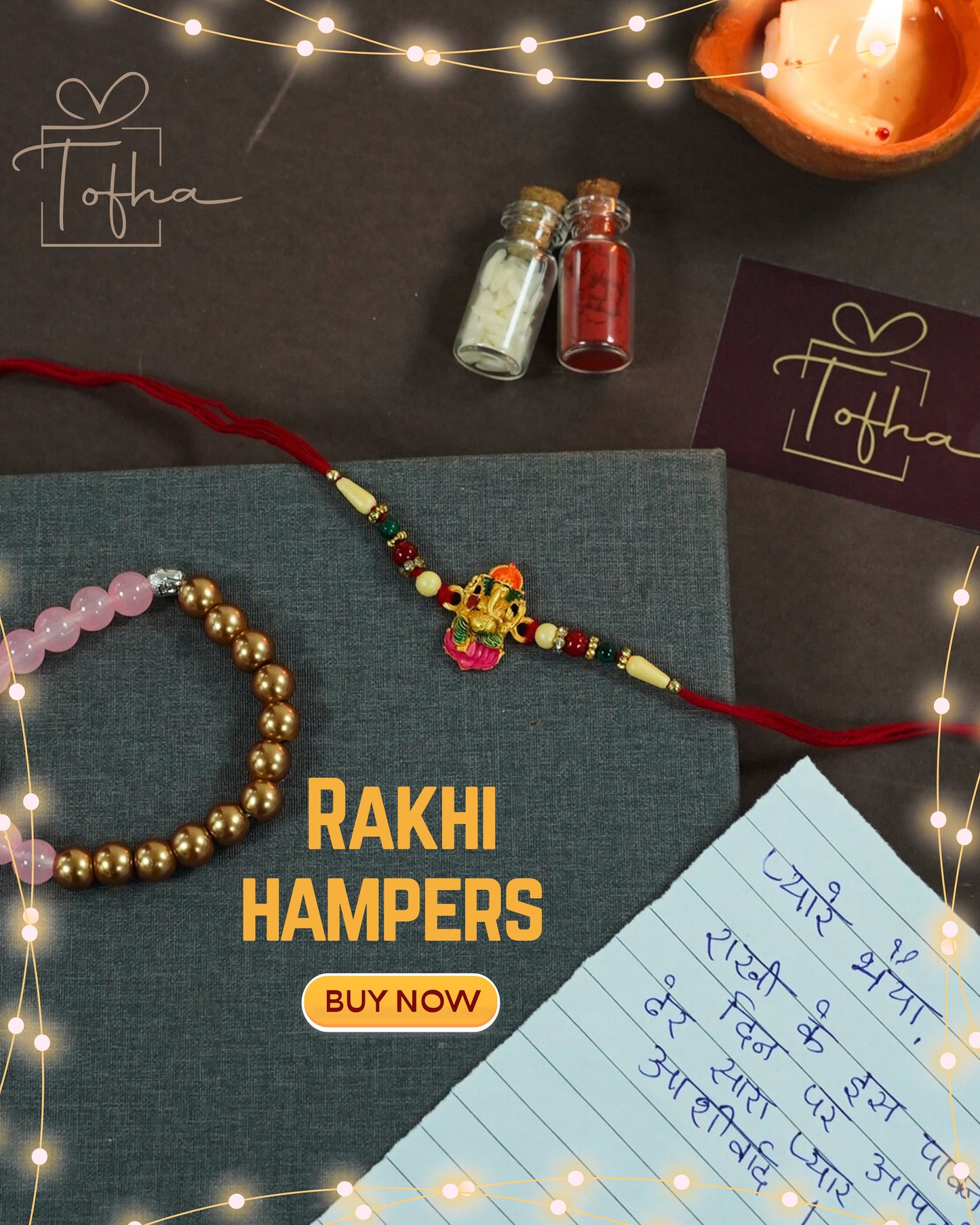 The Elegant Rakhi Combo (Set of 4)