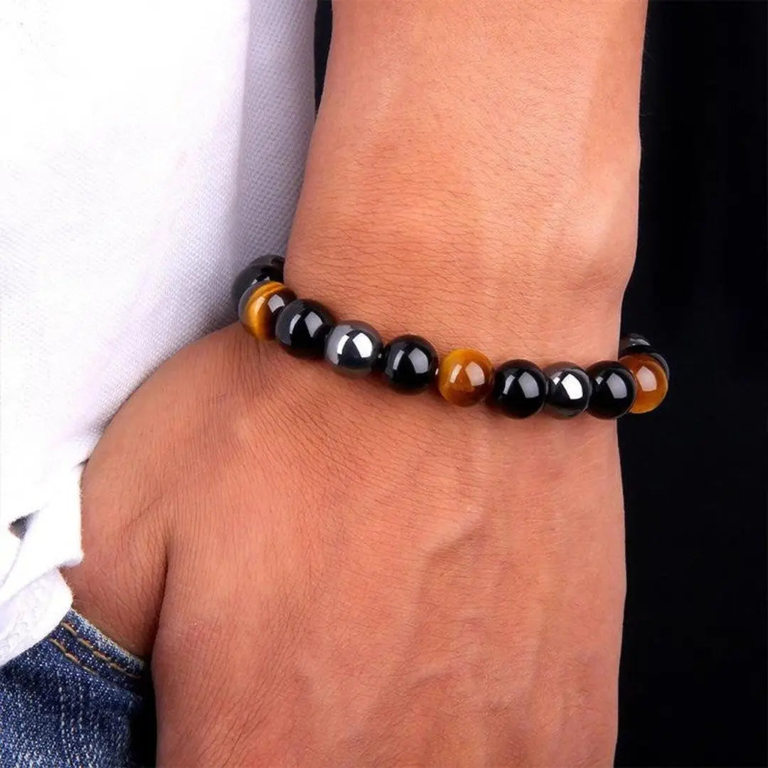 Triple Protection Bracelet with certified natural stones