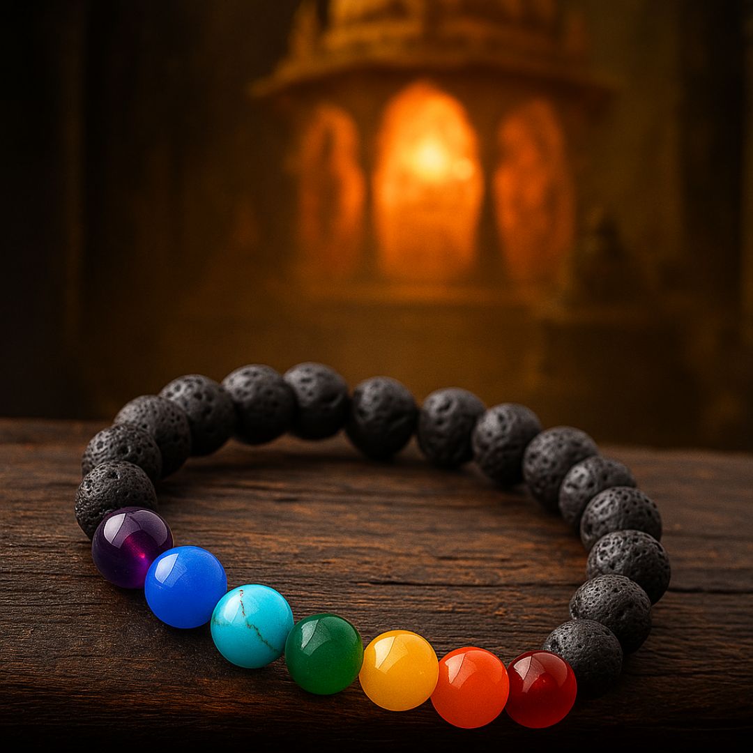 7 Chakra Energy Bracelet with Certified Natural Stones