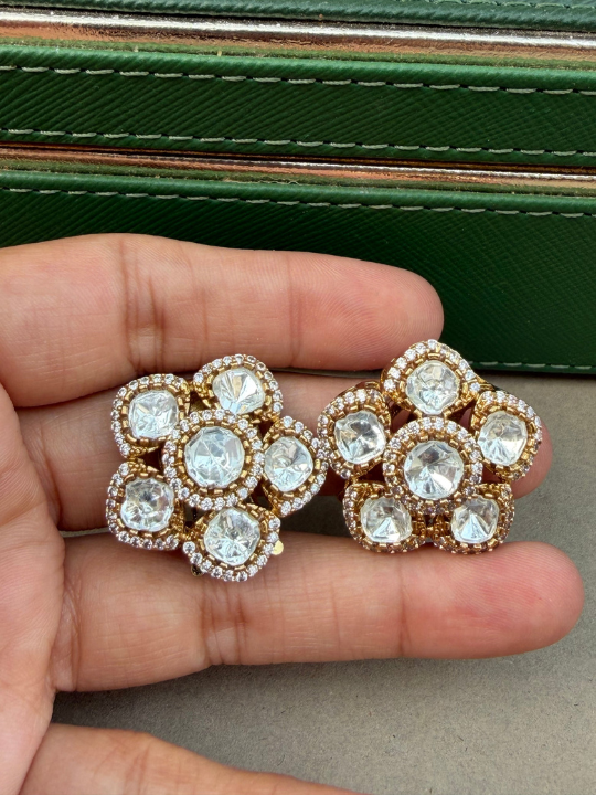 Alankrtita Polki Hair Clips - Set of 2