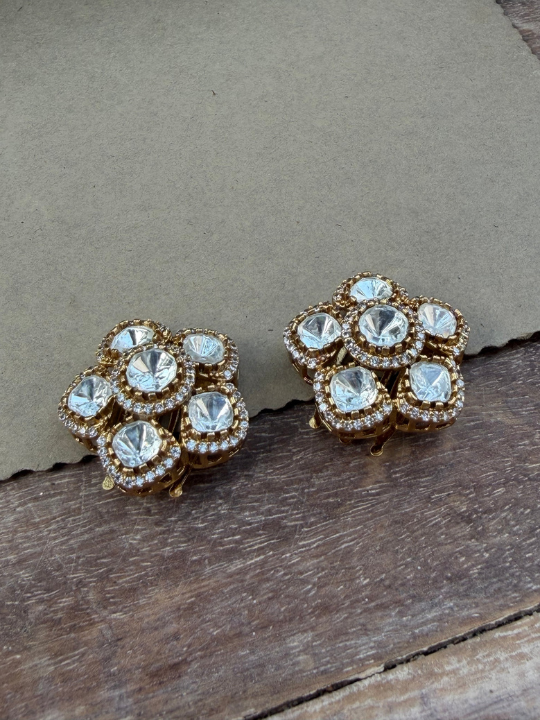 Alankrtita Polki Hair Clips - Set of 2