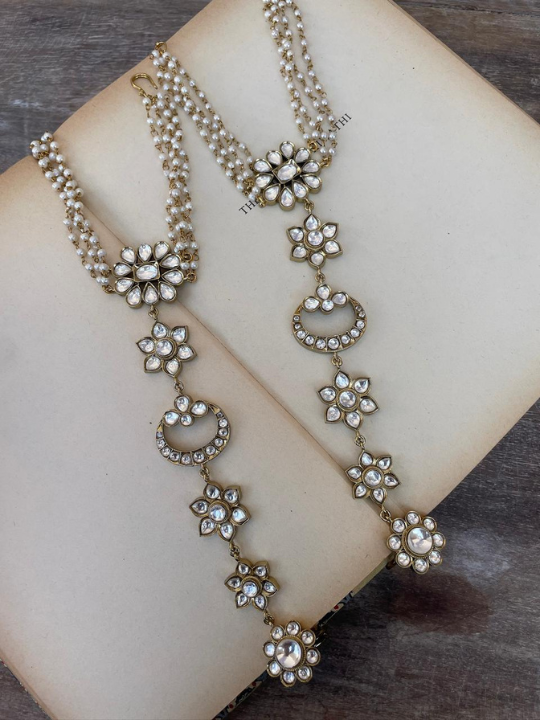 Baani Antique Polki HathPhool ( Pair )