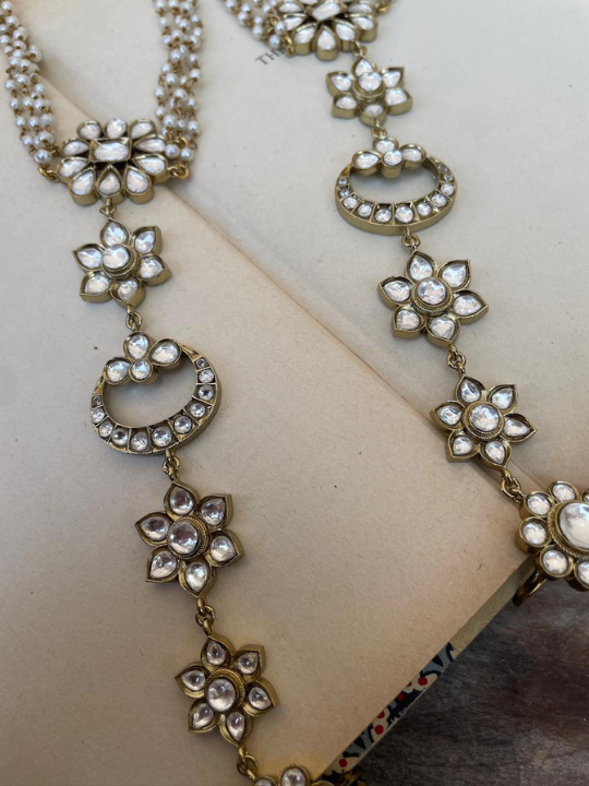 Baani Antique Polki HathPhool ( Pair )