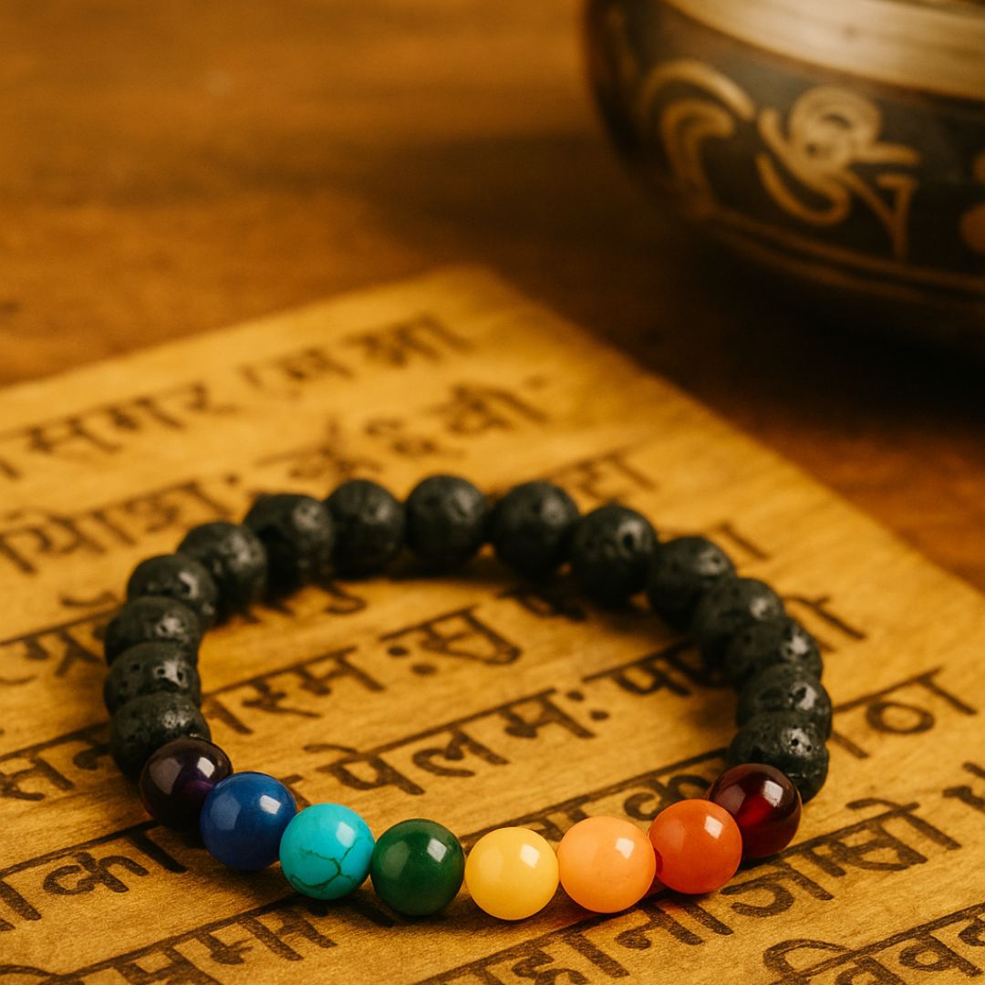 7 Chakra Energy Bracelet with Certified Natural Stones