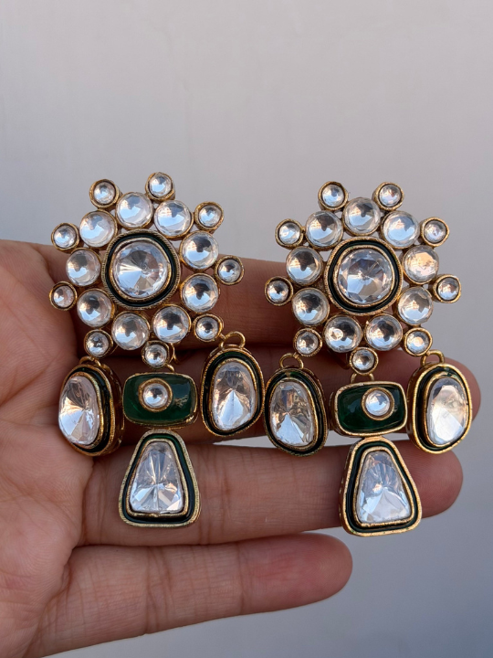 Dhunn Polki Dangler Earrings