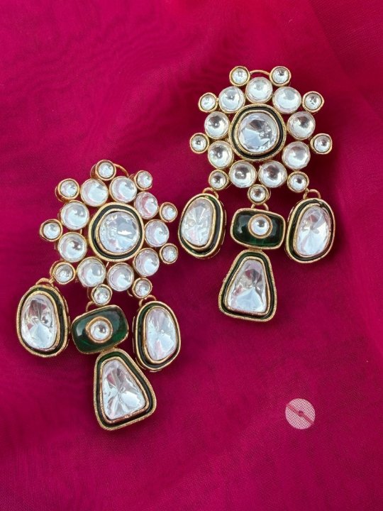Dhunn Polki Dangler Earrings