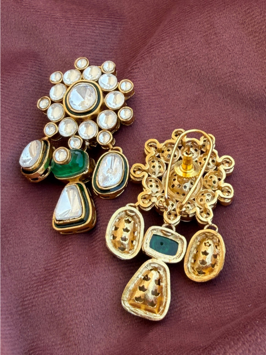 Dhunn Polki Dangler Earrings