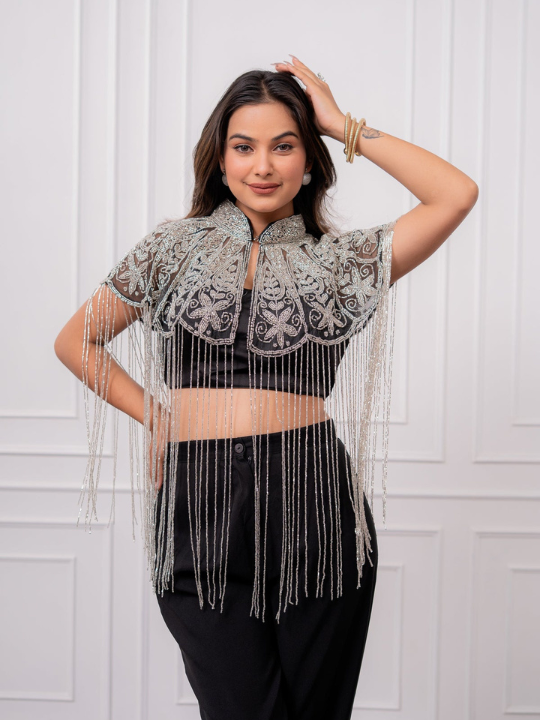 Silver Mirage Tubelight Cape