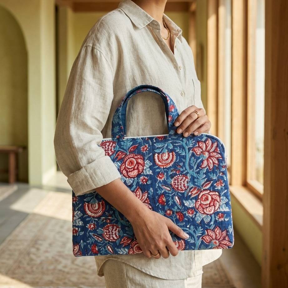 Handmade Quilted Laptop Bag