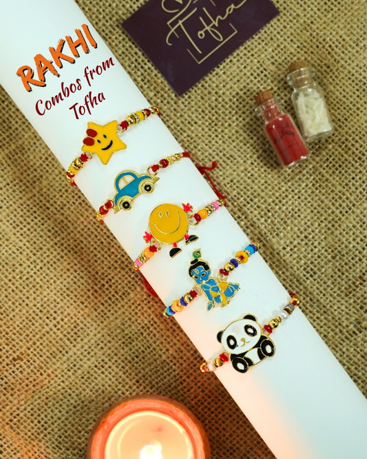 Rakhi Combo for Kids (Set of 5)