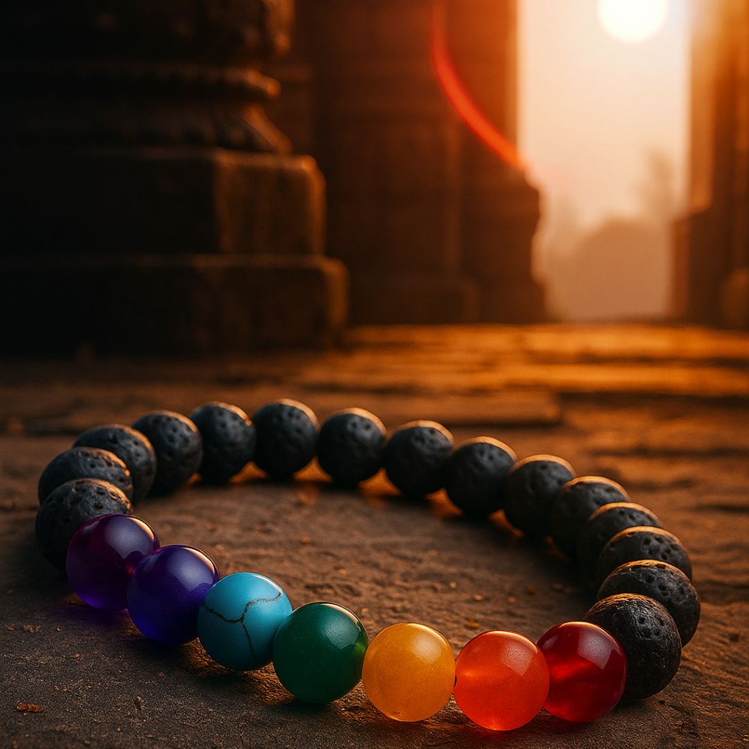 7 Chakra Energy Bracelet with Certified Natural Stones
