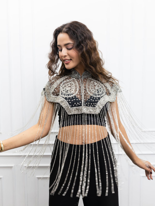 Moonlight Silver tubelight cape