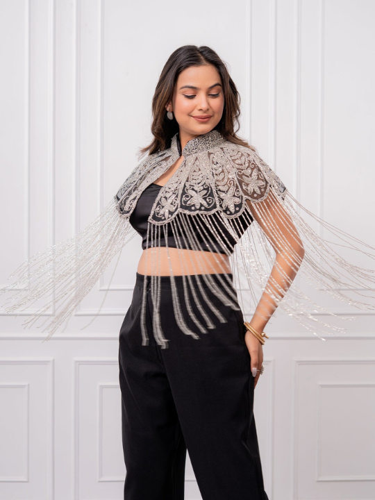 Silver Mirage Tubelight Cape