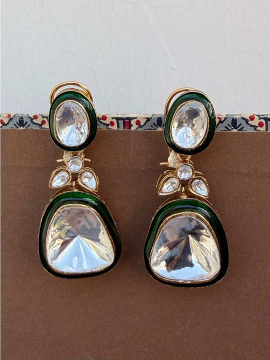 Anant Tara Drop Enamel Earrings