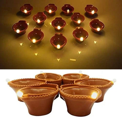 LED Water Sensor Diyas (Pack of 24 and 12)