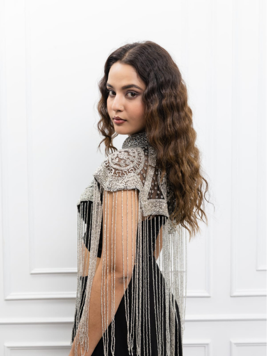 Moonlight Silver tubelight cape