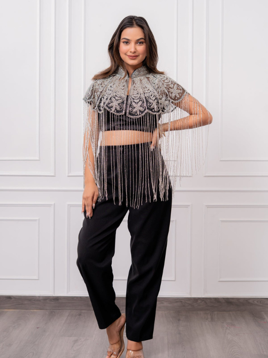 Silver Mirage Tubelight Cape