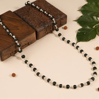 Silver Karungali Mala with certificate