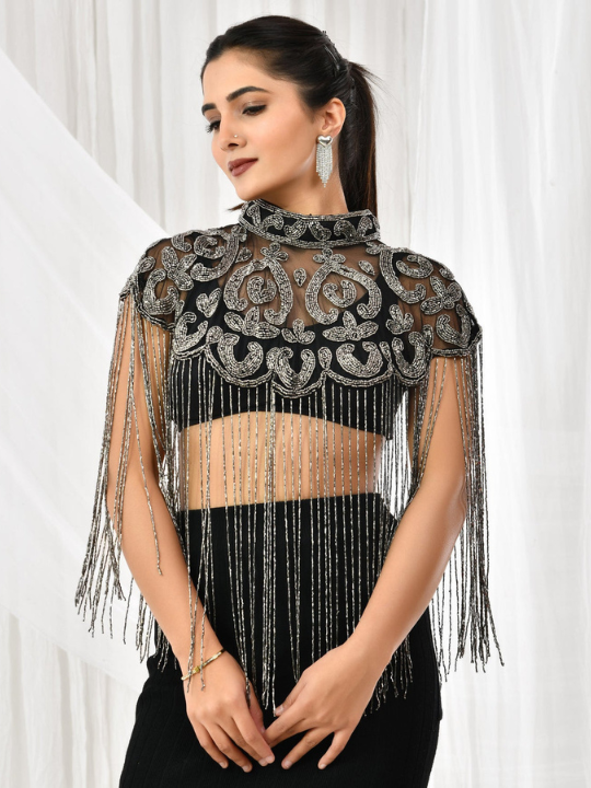 Mercury Enchant Beaded Cape