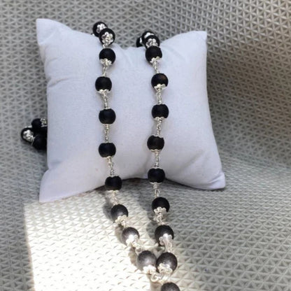 Silver Karungali Mala with certificate