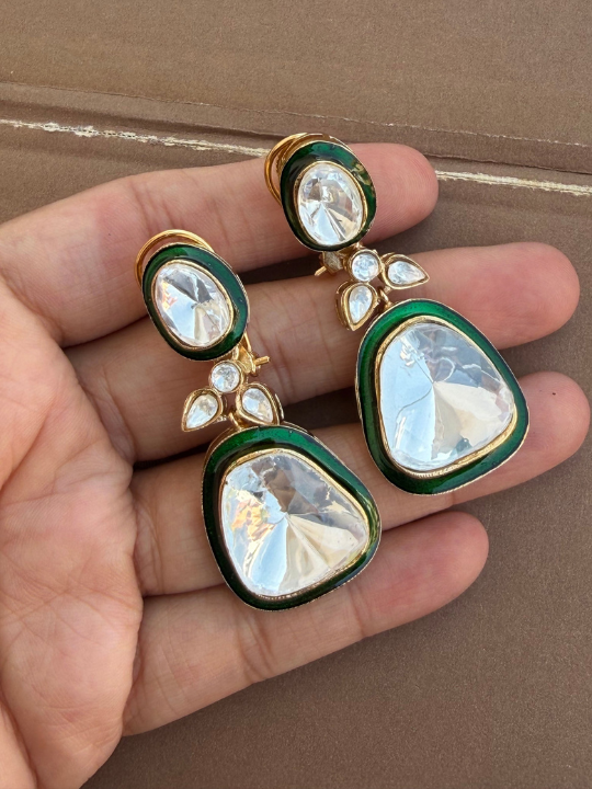 Anant Tara Drop Enamel Earrings