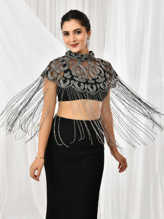 Mercury Enchant Beaded Cape