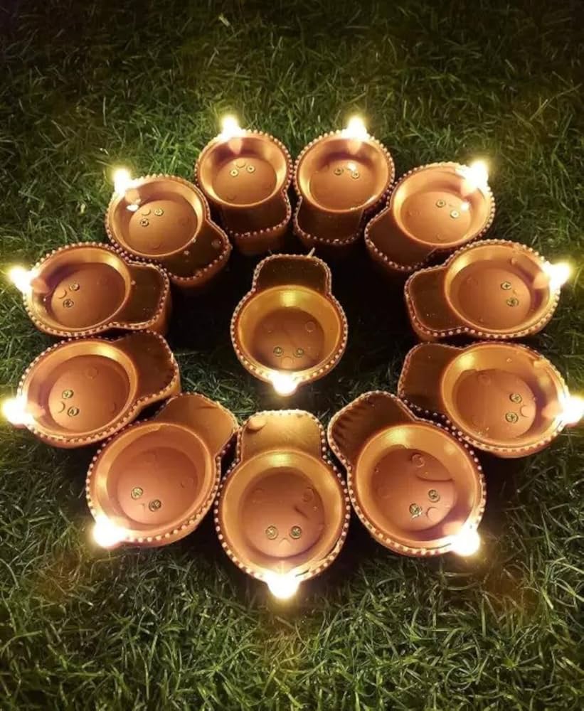 LED Water Sensor Diyas (Pack of 24 and 12)
