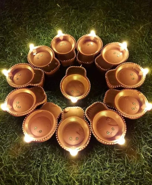 LED Water Sensor Diyas (Pack of 24 and 12)