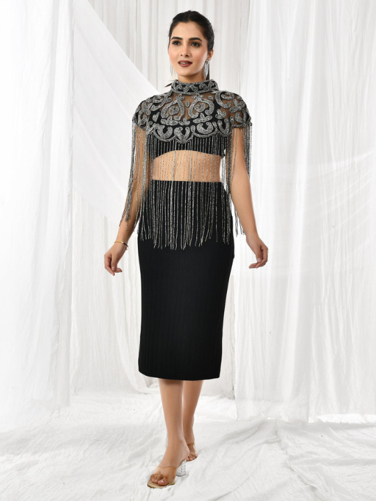 Mercury Enchant Beaded Cape