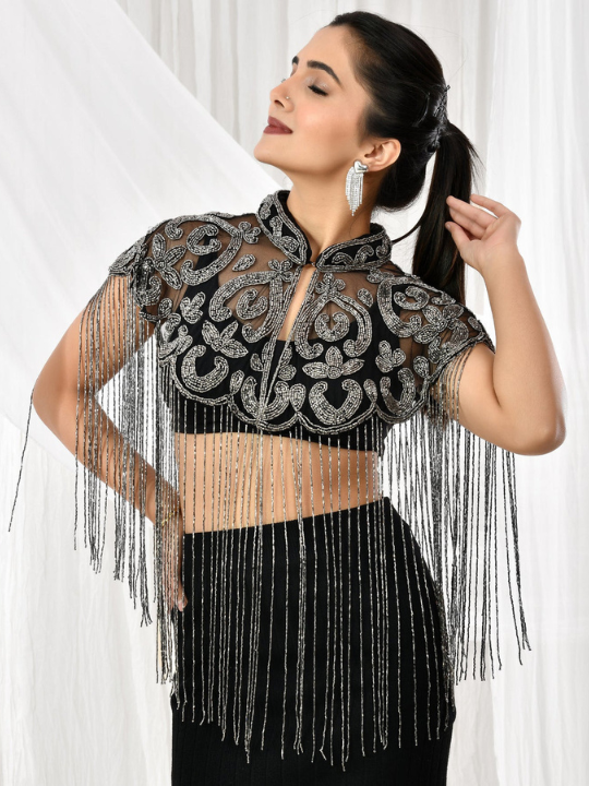 Mercury Enchant Beaded Cape