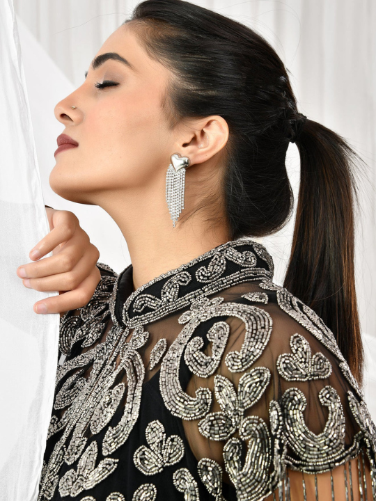 Mercury Enchant Beaded Cape