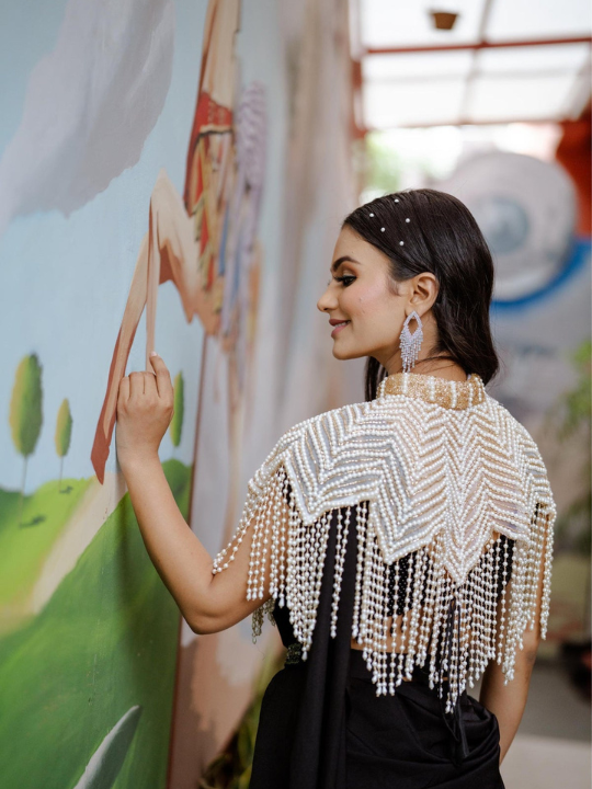 White Golden Pearl Cape