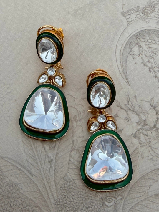 Anant Tara Drop Enamel Earrings