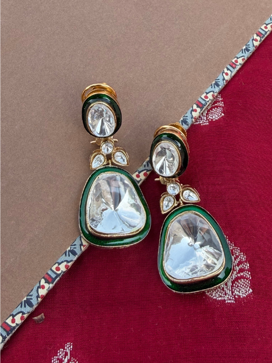 Anant Tara Drop Enamel Earrings