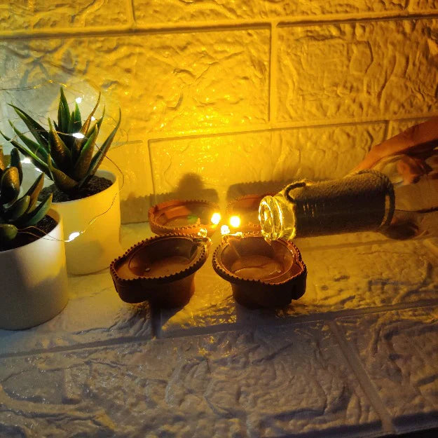 LED Water Sensor Diyas (Pack of 24 and 12)