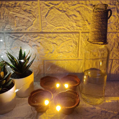 LED Water Sensor Diyas (Pack of 24 and 12)