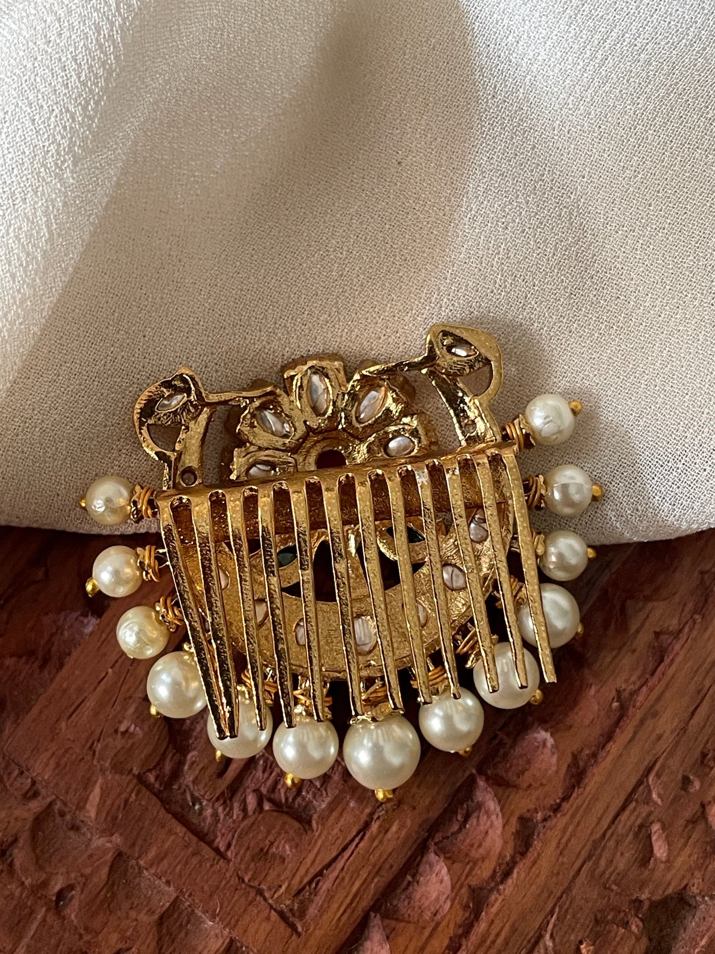 Kanchi Polki Hair Clip