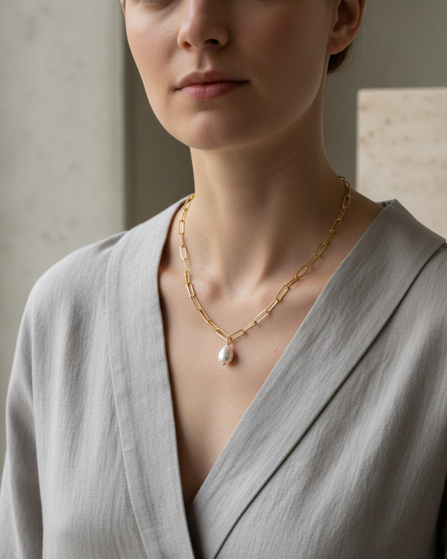 Gautami – Baroque Pearl Chain