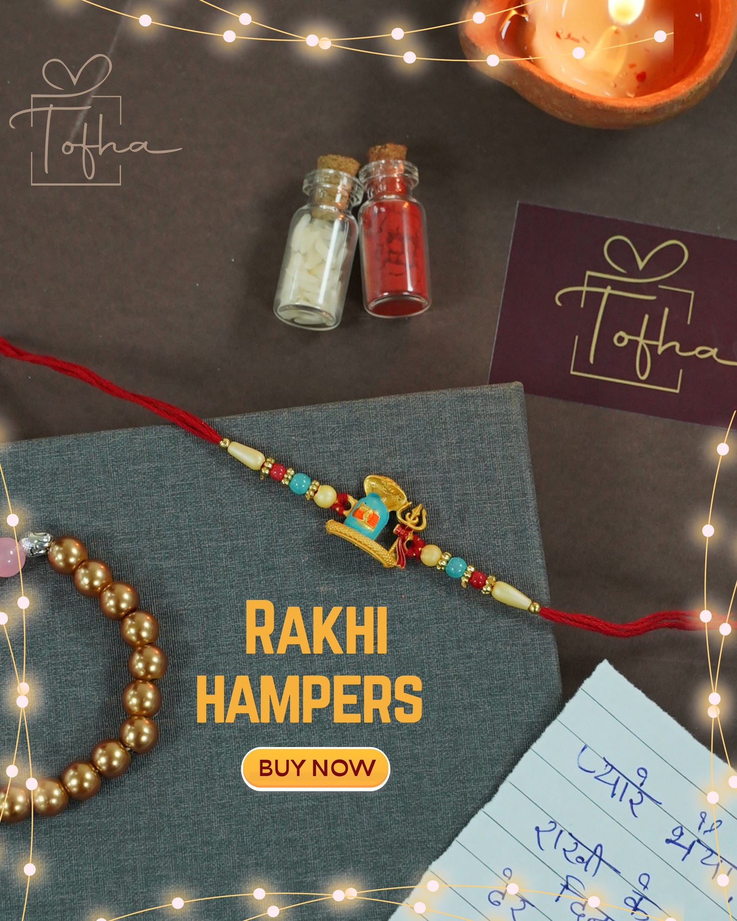 Symbols of God Rakhi Combo (Set of 4)