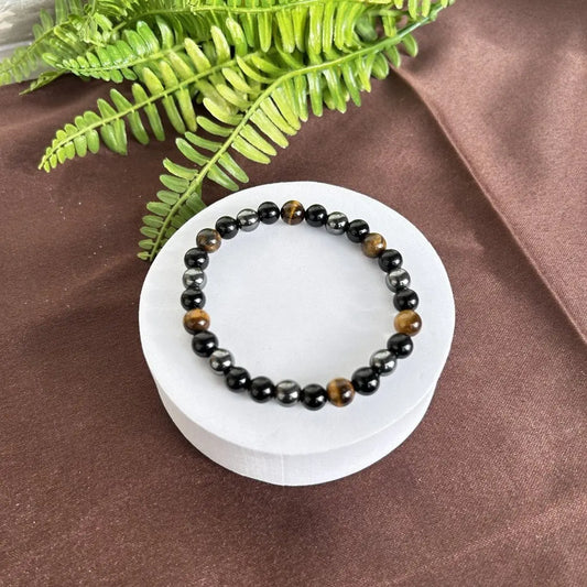 Triple Protection Bracelet with certified natural stones