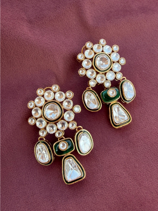 Dhunn Polki Dangler Earrings