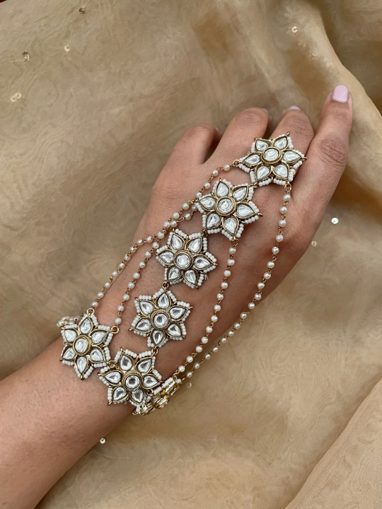 Shaili Antique Polki HathPhool ( Pair )