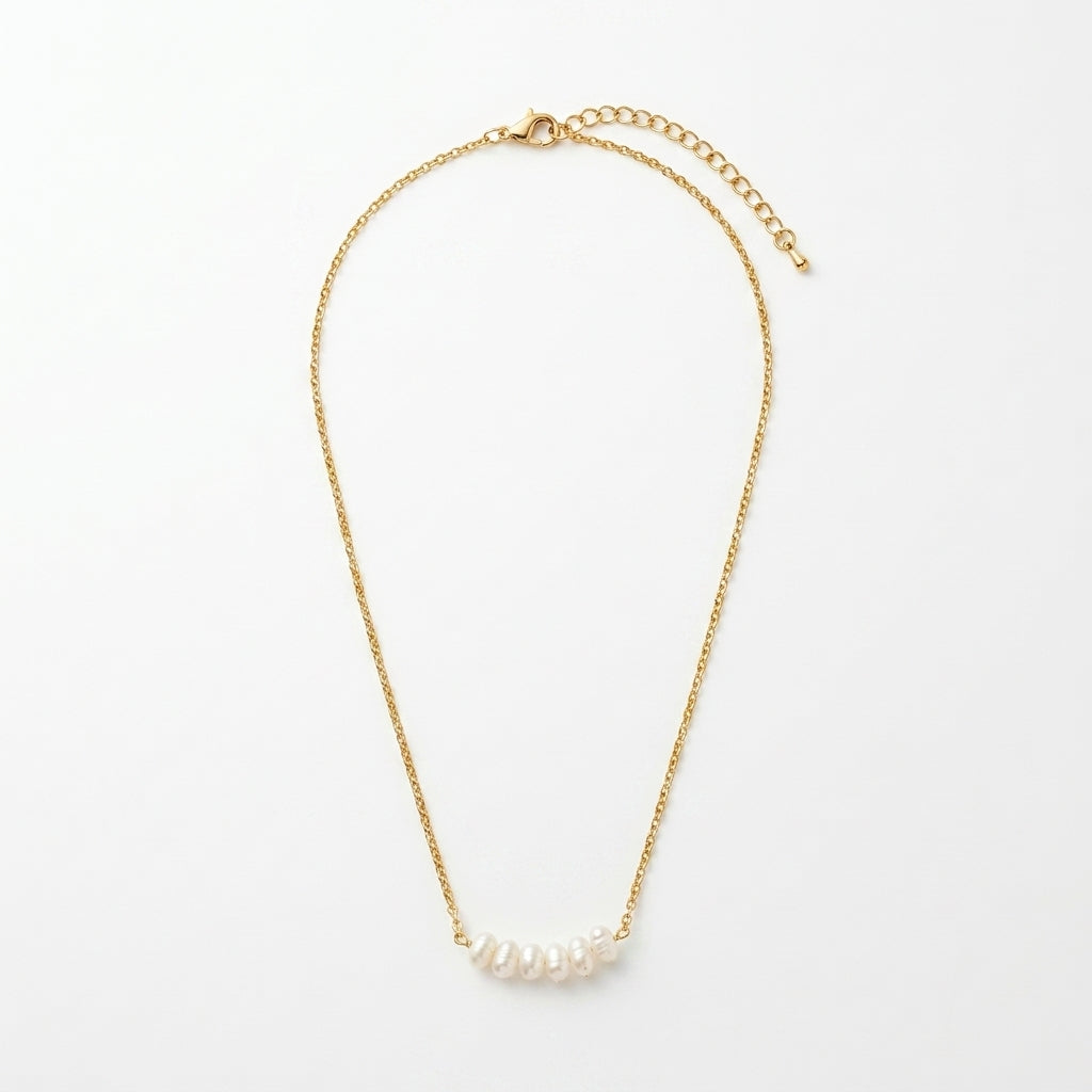 Celeste Pearl Drop Necklace