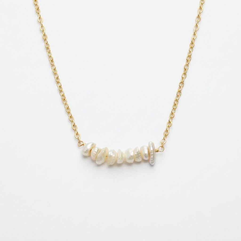Celeste Pearl Drop Necklace
