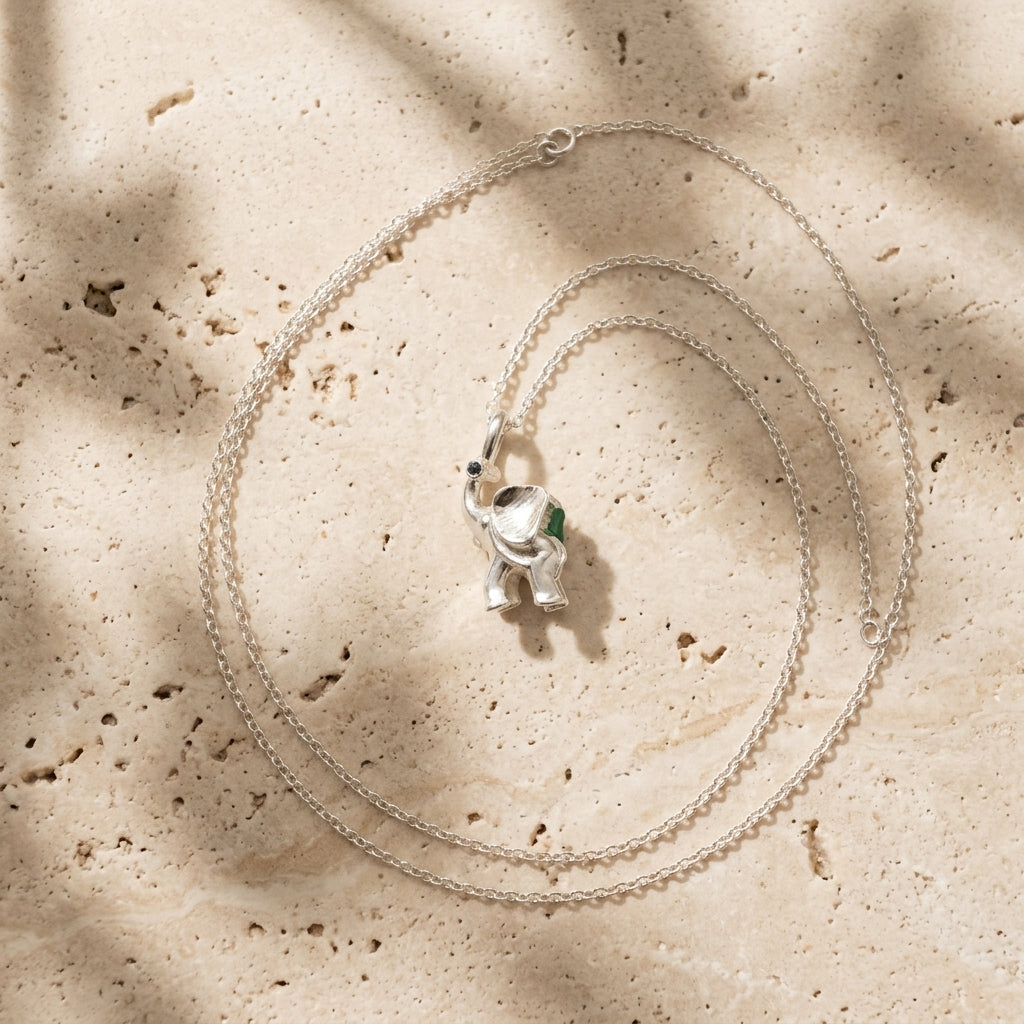 Lucky Elephant Charm Necklace