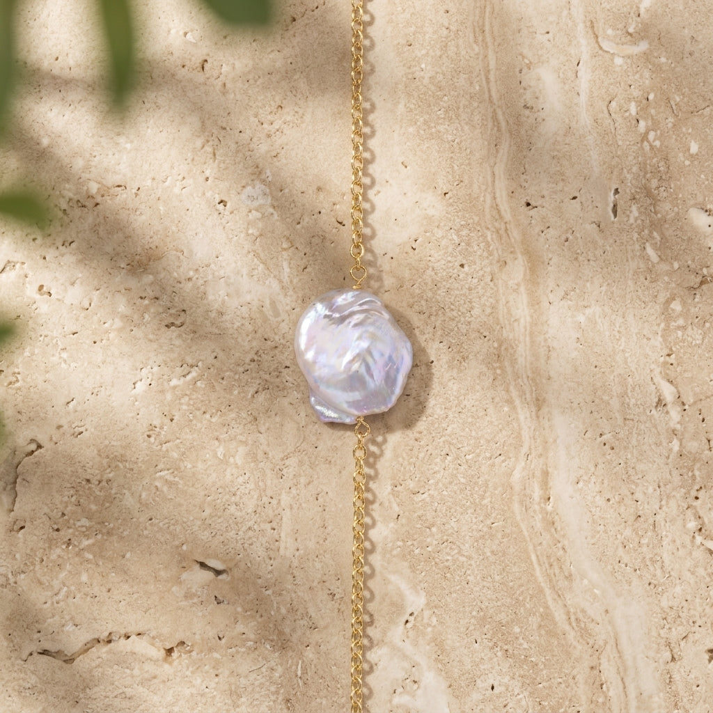 Celeste Baroque Pearl Bracelet