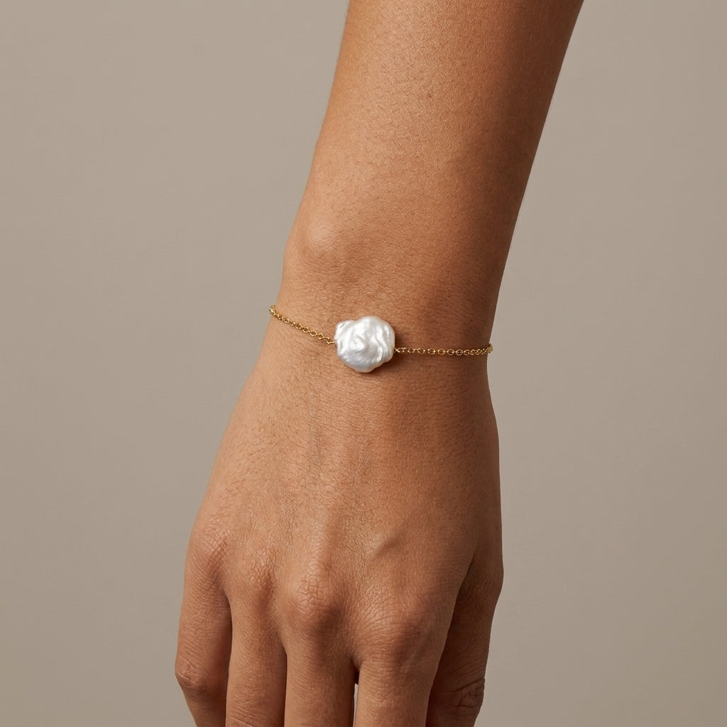 Celeste Baroque Pearl Bracelet